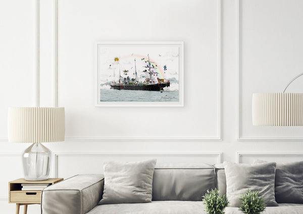 Intrepid London Ship - Art Print - Kristjana S Williams Studio