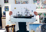 Intrepid London Ship - Art Print - Kristjana S Williams Studio