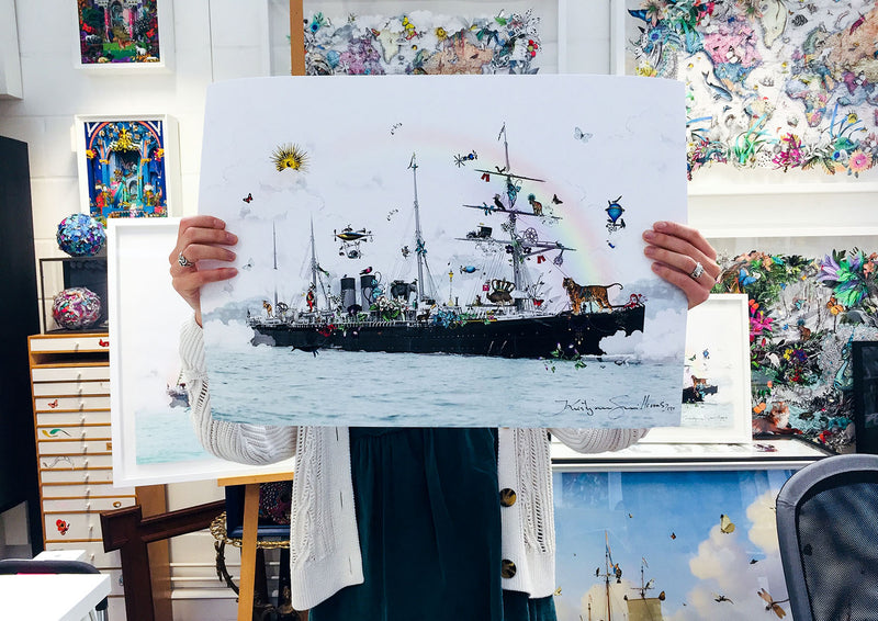 Intrepid London Ship - Art Print - Kristjana S Williams Studio