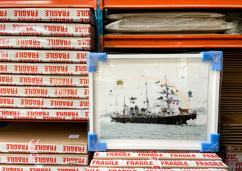 Intrepid London Ship - Art Print - Kristjana S Williams Studio