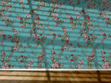 Klifur Bloom Wall Mural - Turquoise - Kristjana S Williams Studio