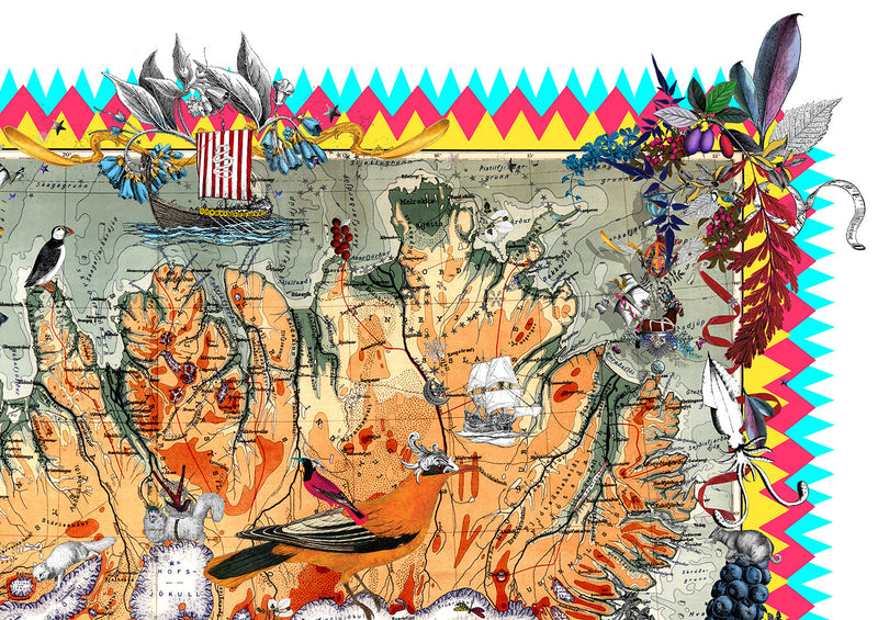 Kort Islands - Art Print - Kristjana S Williams Studio