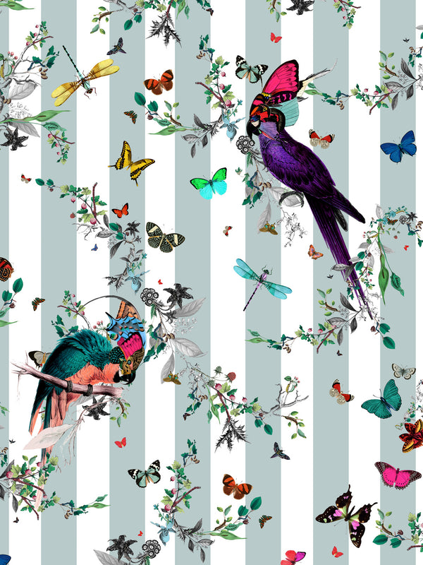 Lear Stripe Wallpaper - Kristjana S Williams Studio