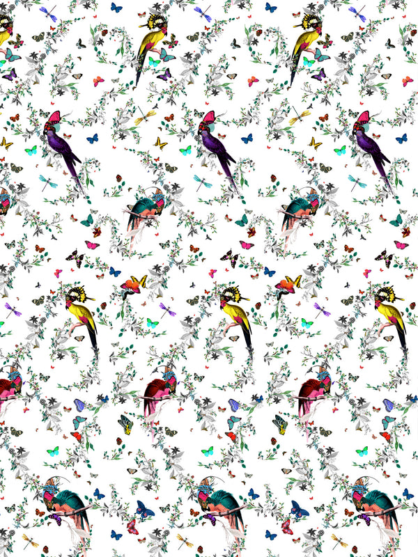 Lear White Wallpaper - Kristjana S Williams Studio