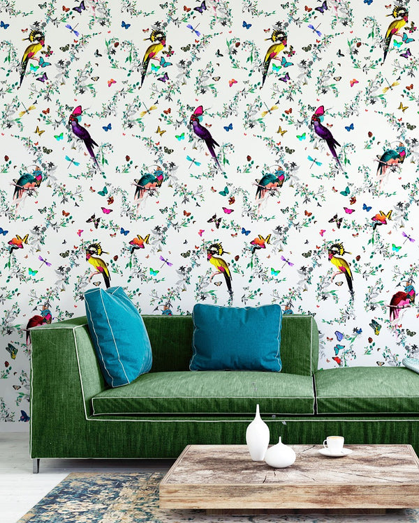 Lear White Wallpaper - Kristjana S Williams Studio