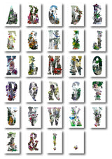 Letter Spectrum Bokstafir - A5 size - Art Print - Kristjana S Williams Studio