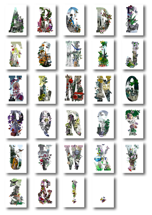 Letter Spectrum Bokstafir - A5 size - Art Print - Kristjana S Williams Studio
