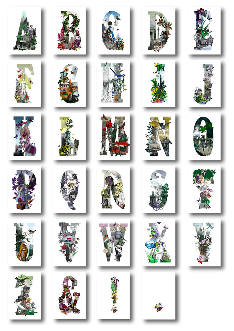 Letter Spectrum Bokstafir - A5 size - Art Print - Kristjana S Williams Studio