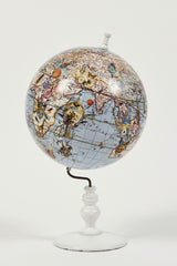 World Map Globe Pale Blue - Small - Kristjana S Williams Studio
