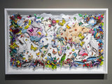 Litríkt Líf - World Map - Original Artwork 2022 - Kristjana S Williams Studio
