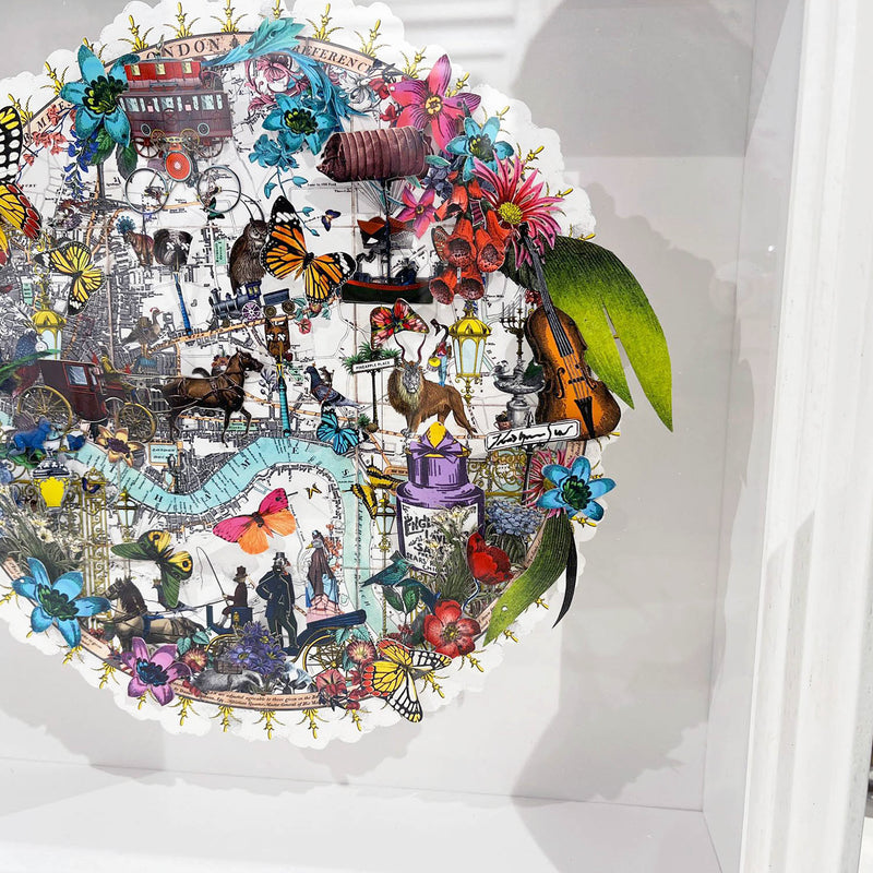 Circular Modern Lundunar Kort - Grænn - Original Artwork 2023 - Kristjana S Williams Studio