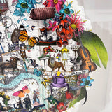 Circular Modern Lundunar Kort - Grænn - Original Artwork 2023 - Kristjana S Williams Studio