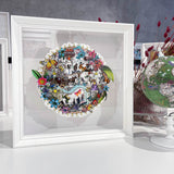 Circular Modern Lundunar Kort - Grænn - Original Artwork 2023 - Kristjana S Williams Studio
