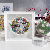 Circular Modern Lundunar Kort - Grænn - Original Artwork 2023 - Kristjana S Williams Studio