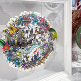 Circular Modern Lundunar Kort - Grænn - Original Artwork 2023 - Kristjana S Williams Studio
