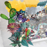 Modern Lundunar Kort - Mini 3D Original Artwork - Kristjana S Williams Studio