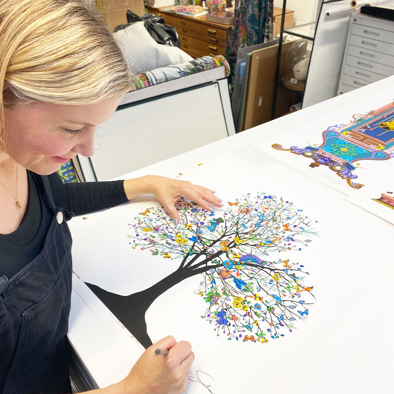 Map Hatter Spade - Alice Tree - Art Print - Kristjana S Williams Studio