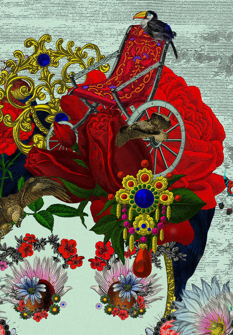 Mexican Sky Portrait - Art Print - Kristjana S Williams Studio