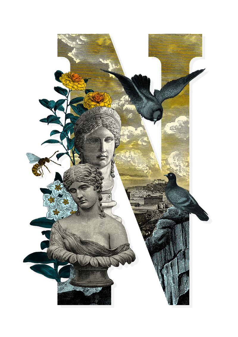 Letter Spectrum Bokstafir - A5 size - Art Print - Kristjana S Williams Studio