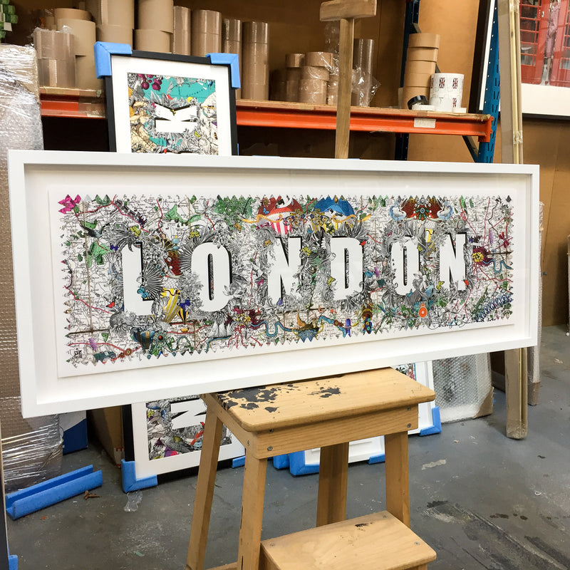 London Heart Letur - Art Print - Kristjana S Williams Studio