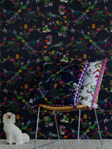 Ofinn Thorn Wallpaper - Midnight Blue - Kristjana S Williams Studio