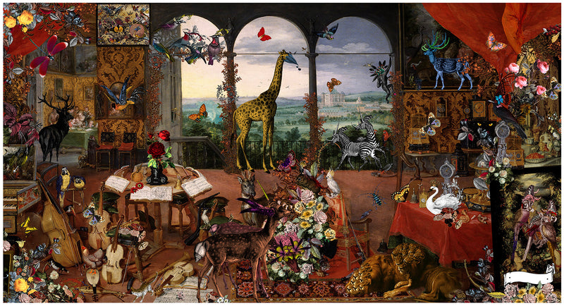 Oliu Heimur - Listen in - 1618 Flemish Master - Art Print - Kristjana S Williams Studio