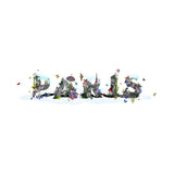 Paris Letur - Franskur Koss - Art Print - Kristjana S Williams Studio