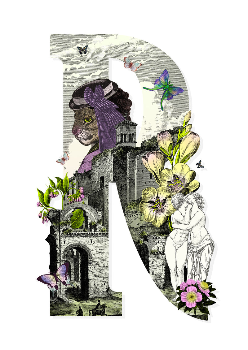 Letter Spectrum Bokstafir - A5 size - Art Print - Kristjana S Williams Studio