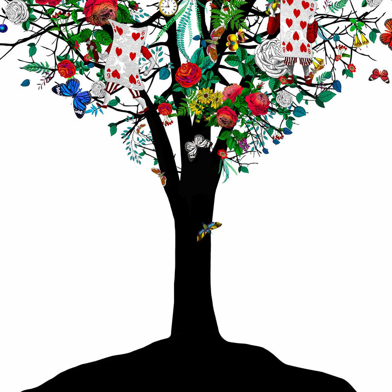 Red Rose Heart - Alice Tree - Art Print - Kristjana S Williams Studio