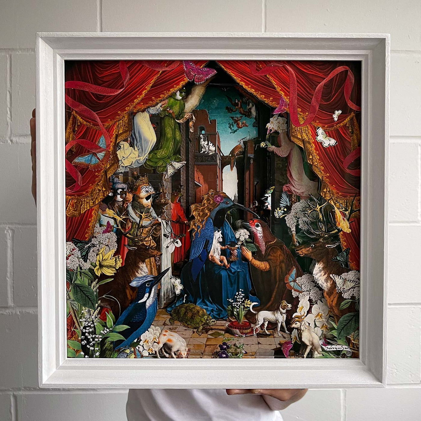 The Red Velvet Hound Gossaert - Diorama | Kristjana S Williams Studio