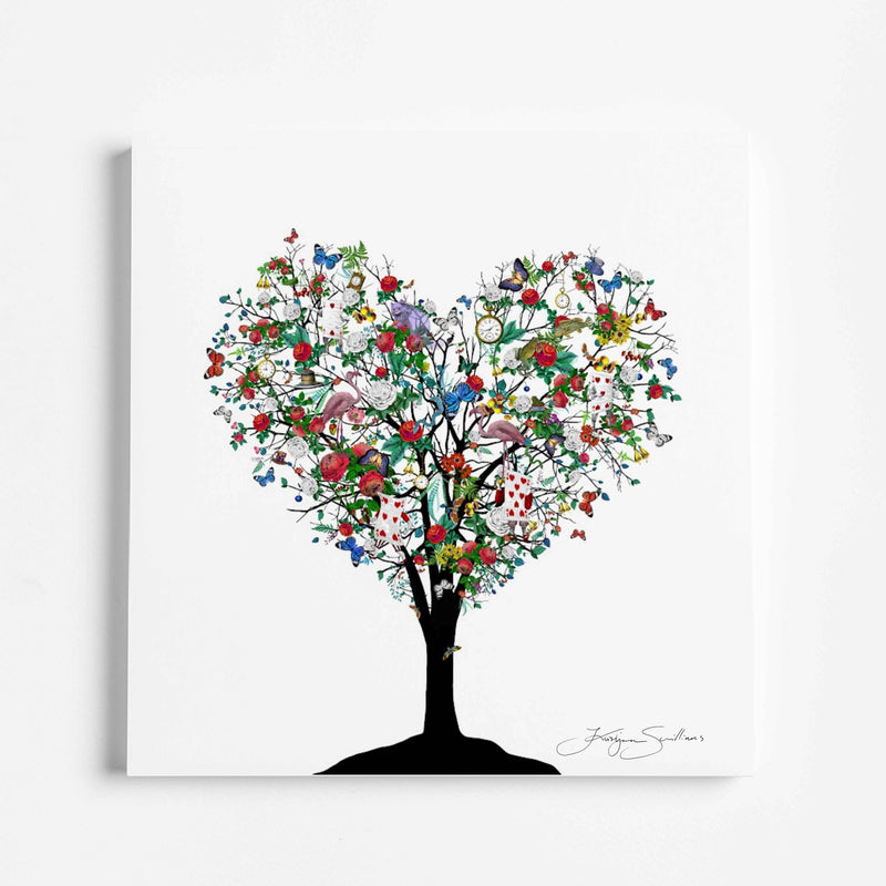 Red Rose Heart - Alice Tree - Art Print - Kristjana S Williams Studio