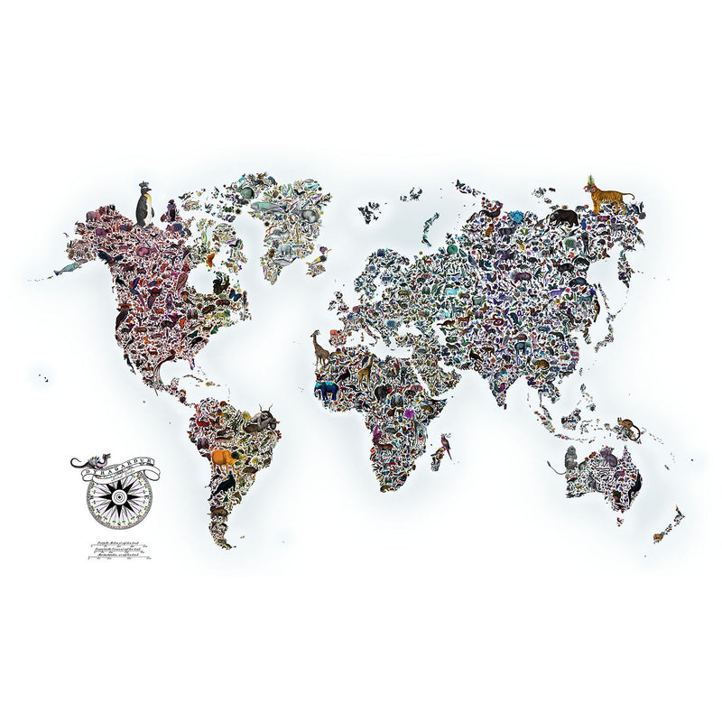 Regnboga Animal Garden of the World - Art Print - Kristjana S Williams Studio