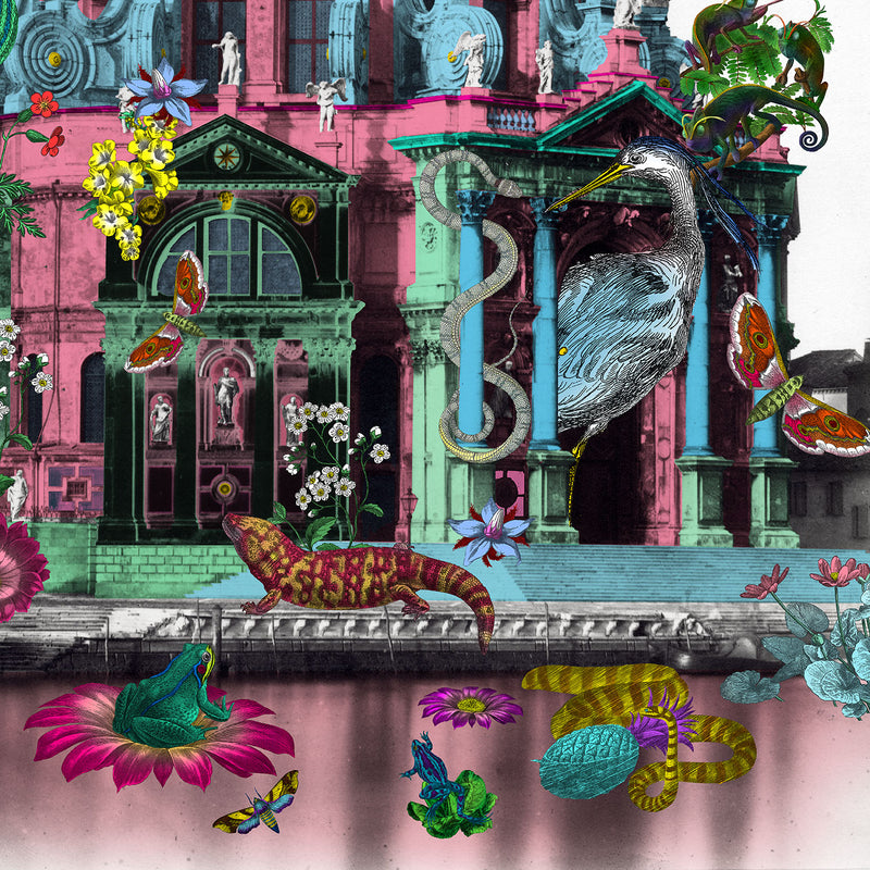 Reptilian Rosa Kirkja - Art Print - Kristjana S Williams Studio