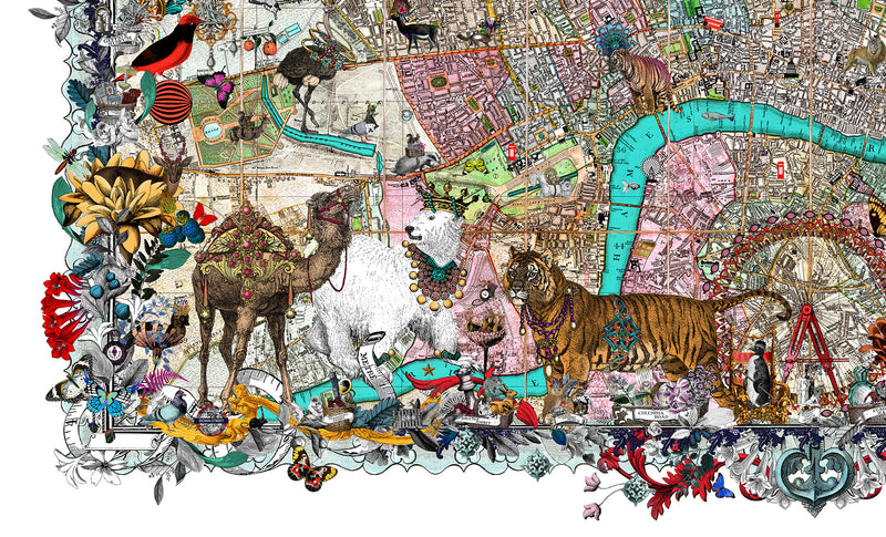 Royal Menagerie - Cary's London - Art Print - Kristjana S Williams Studio