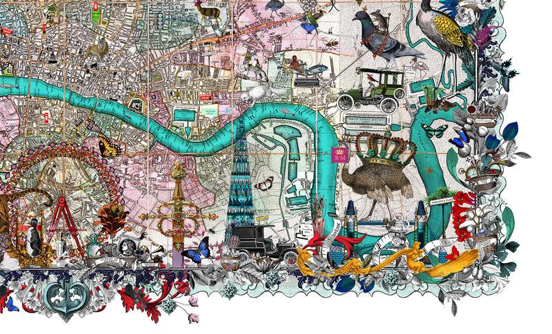 Royal Menagerie - Cary's London - Art Print - Kristjana S Williams Studio