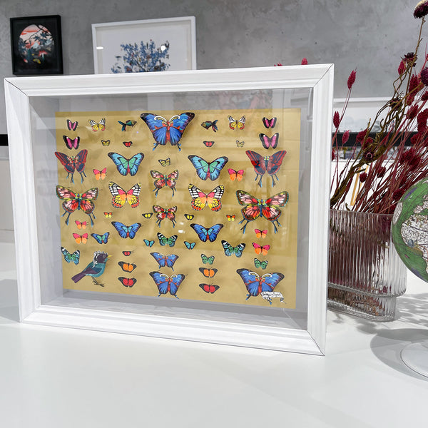 Specimen Tray - Songbird - Mini Original 3D Artwork - Kristjana S Williams Studio
