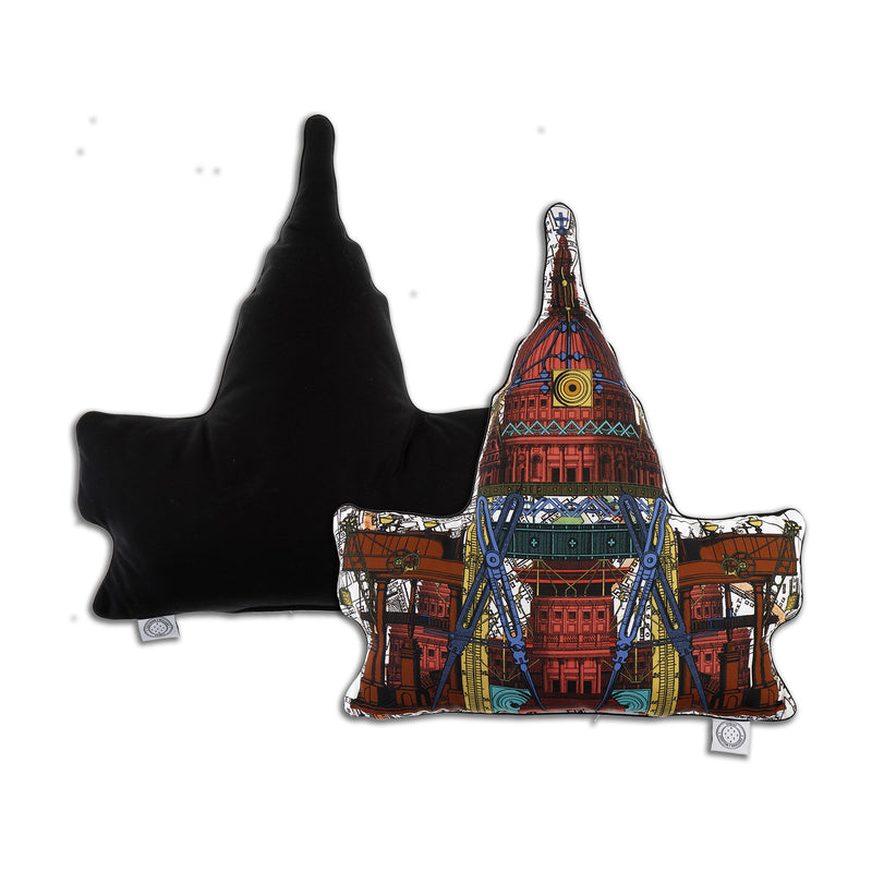 St. Paul's Cathedral - Shaped Cushion - Kristjana S Williams Studio