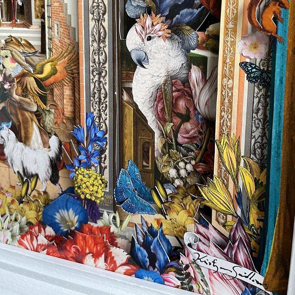 The Gold Architects' Parakeets - Diorama | Kristjana S Williams Studio