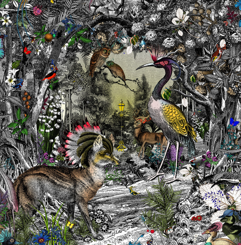 The Menagerie at Penhaligon's Central - Art Print - Kristjana S Williams Studio