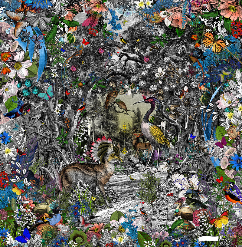 The Menagerie at Penhaligon's Central - Art Print - Kristjana S Williams Studio
