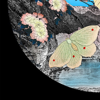 The Yellow Mountain - Japanese Woodcut Exploration - Art Print - Kristjana S Williams Studio