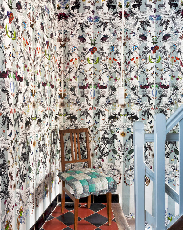 Thistle Stripe wallpaper - Kristjana S Williams Studio