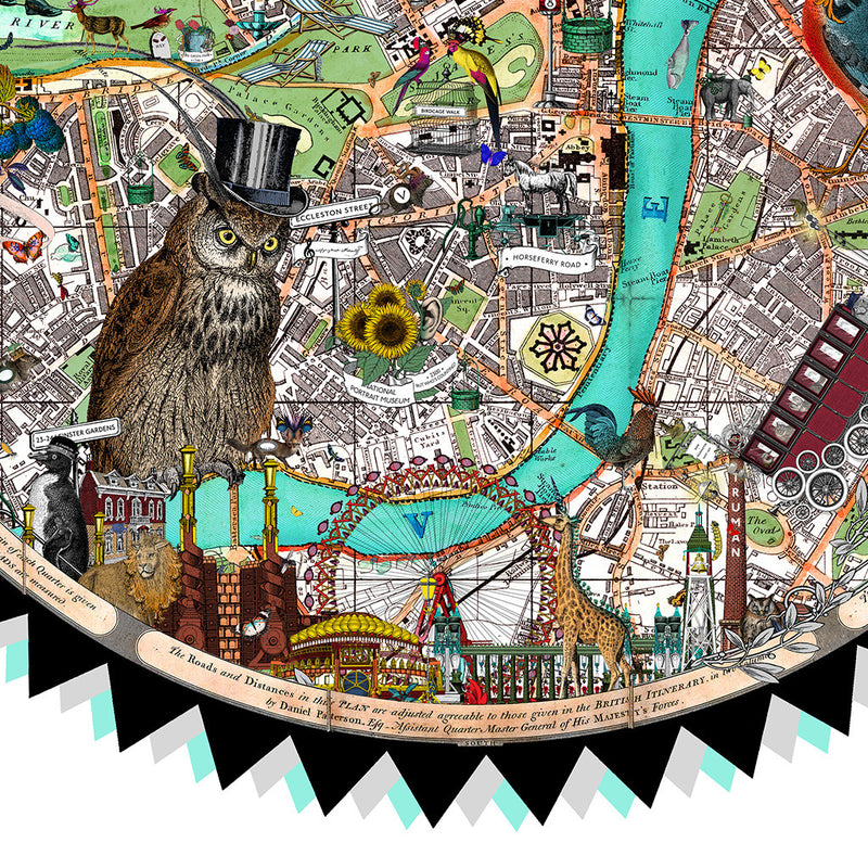 Vestur Uglu London - Art Print - Kristjana S Williams Studio