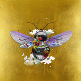 Warm Golden Honey Bee - Art Print - Kristjana S Williams Studio