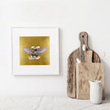 Warm Golden Honey Bee - Art Print - Kristjana S Williams Studio