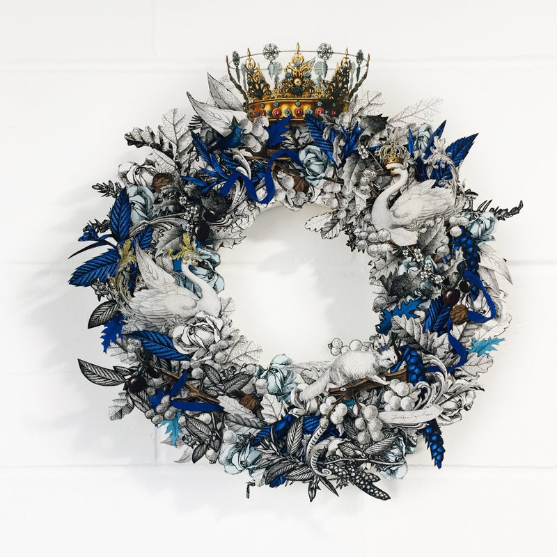 Christmas Wreath 2020 - Svanir & Fox - Kristjana S Williams Studio