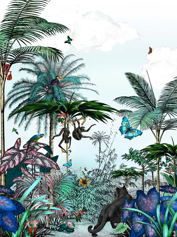 Yasmin Jungle Wall Mural - Kristjana S Williams Studio