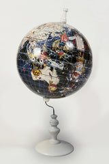 World Map Globe Dark Navy - Kristjana S Williams Studio