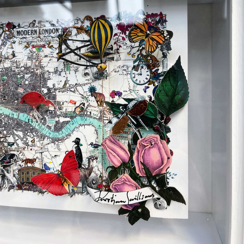 Modern Lundunar Kort - Flamingo - Original Artwork 2021 - Kristjana S Williams Studio