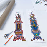 Grandfather Wonderland Clock - Art Print - Kristjana S Williams Studio